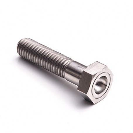 Vis à Tête Hexagonale H en Titane M10 x (1.25mm) x 30mm - DIN 931 Naturel