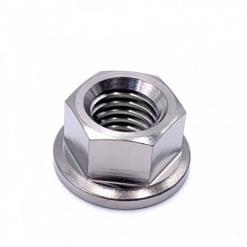 Ecrou Hexagonal à Bride en Titane M4 x (0.70mm) - DIN 6923